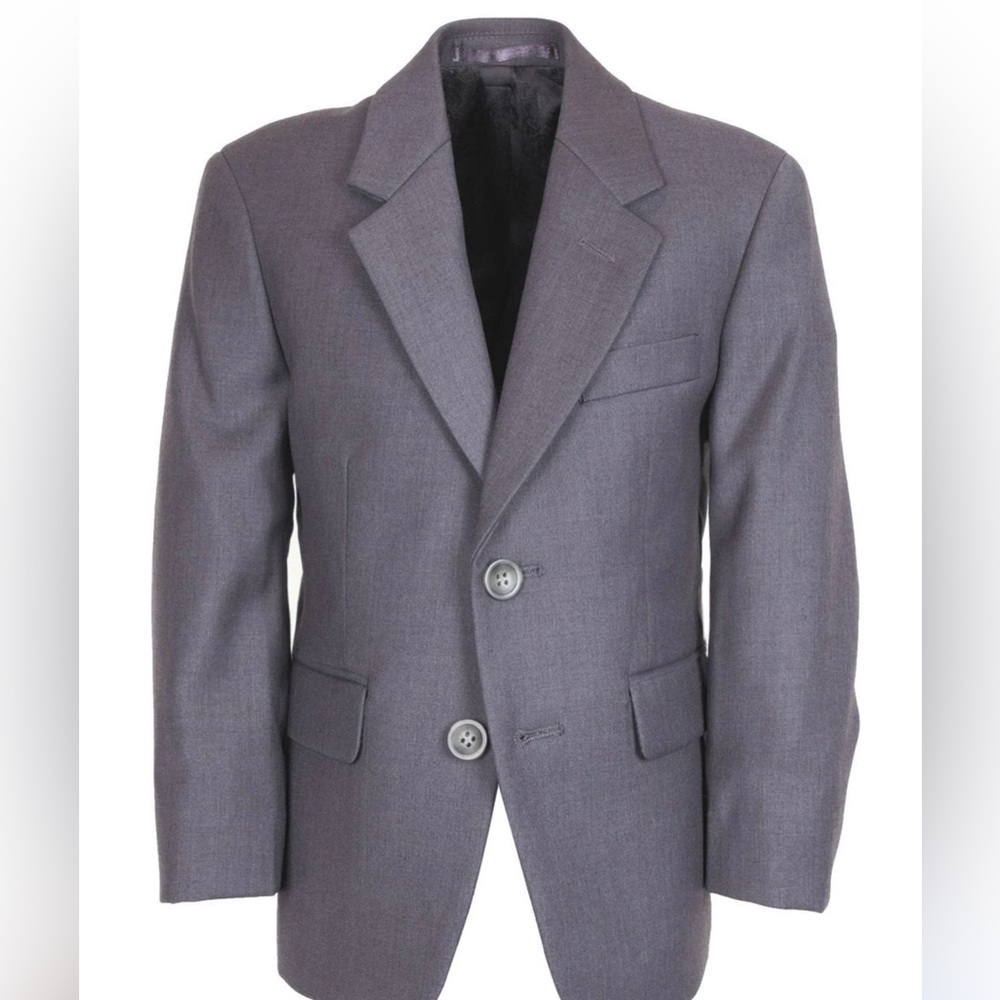 Dark Grey Suit Jacket Charcoal Steel Gray Cardi International Kids 3T 3B Boys